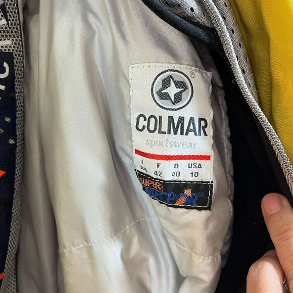 Vtg Colmar Ski Suit Women 10 Blue One Piece Jumpsuit Techno Logic 80s 90s - Picture 3 of 14